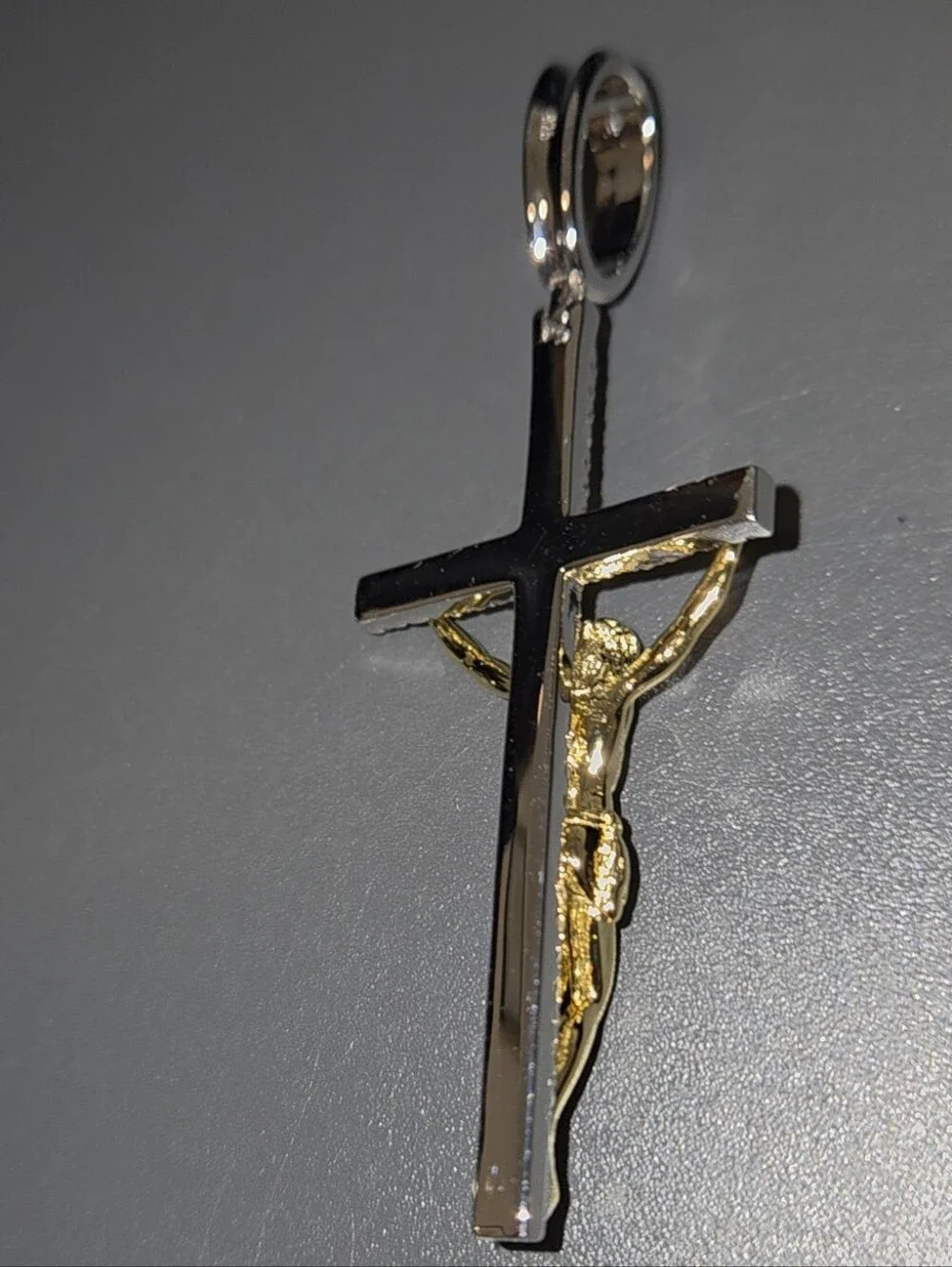 Iced Out 3D Jesus On Cross Moissanite Pendant - 14k Gold Vermeil/ 925 Silver NEW